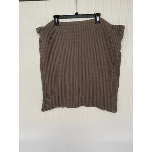 Parachute Organic Cotton Gauze Pillow Cover Square 24" Gray (1 case)